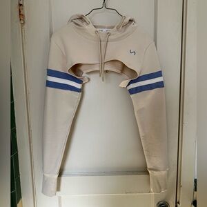 TLF Cream Cropped Hoodie